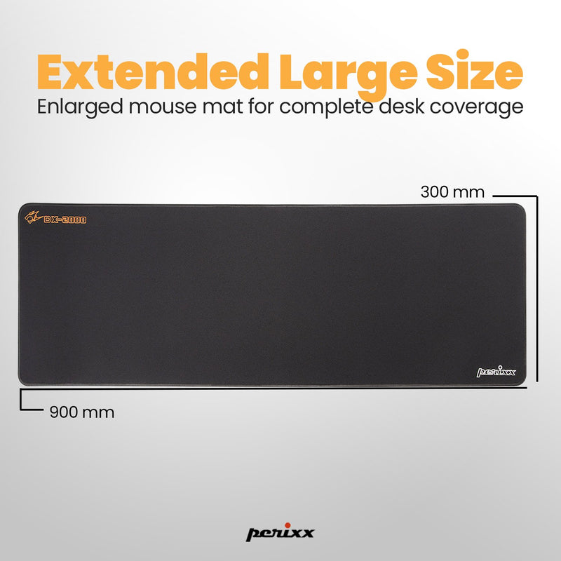 DX-2000 - Gaming Mouse Pad Stitched Edges waterproof (XXL) enlarged for complete desk coverage