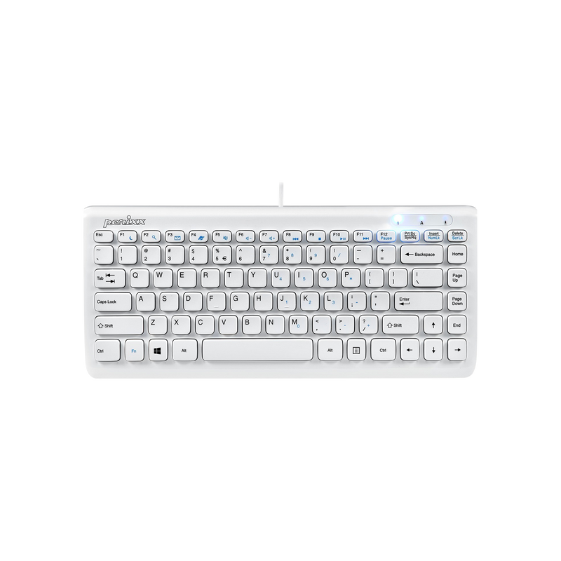 PERIBOARD-407 W - Wired piano White Mini 75% Keyboard Scissor Keys