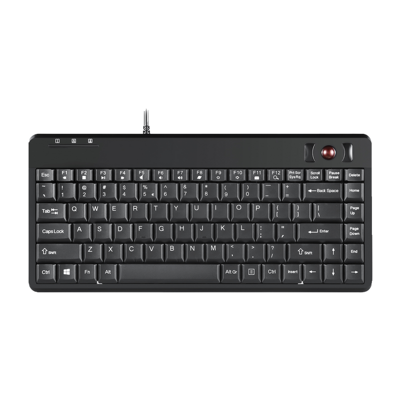PERIBOARD-505 P - PS/2 75% Trackball Keyboard