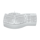 PERIBOARD-512 W - Wired White Ergonomic Keyboard 100% in portuguese layout