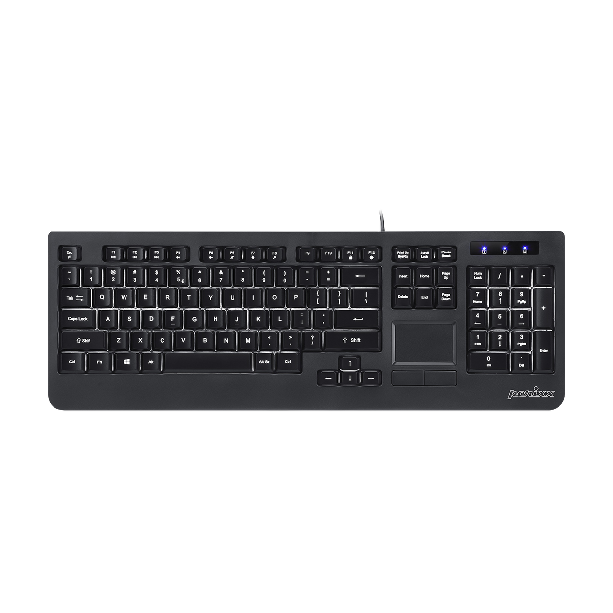 negativ lave mad vejr PERIBOARD-513 - Wired USB Backlit Keyboard Touchpad Mouse Function – Perixx  USA