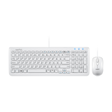 PERIDUO-303 W - Wired White Compact Combo (75% Keyboard plus Numpad)