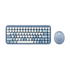 PERIDUO-713 BL - Wireless Vintage Blue Mini Combo (75% Keyboard)