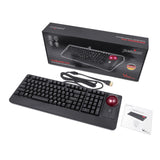 PERIBOARD-322 - Wired Backlit Trackball Keyboard (75% + Numpad) Extra USB Ports with package and user manual
