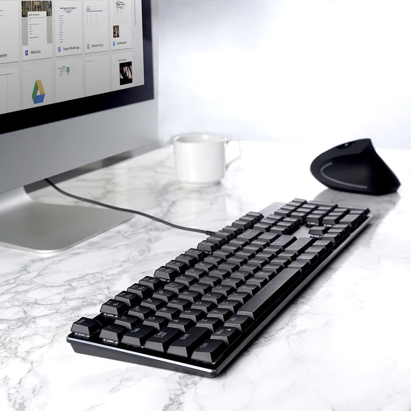 PERIBOARD-328 - Backlit Mechanical Standard Keyboard on your desk