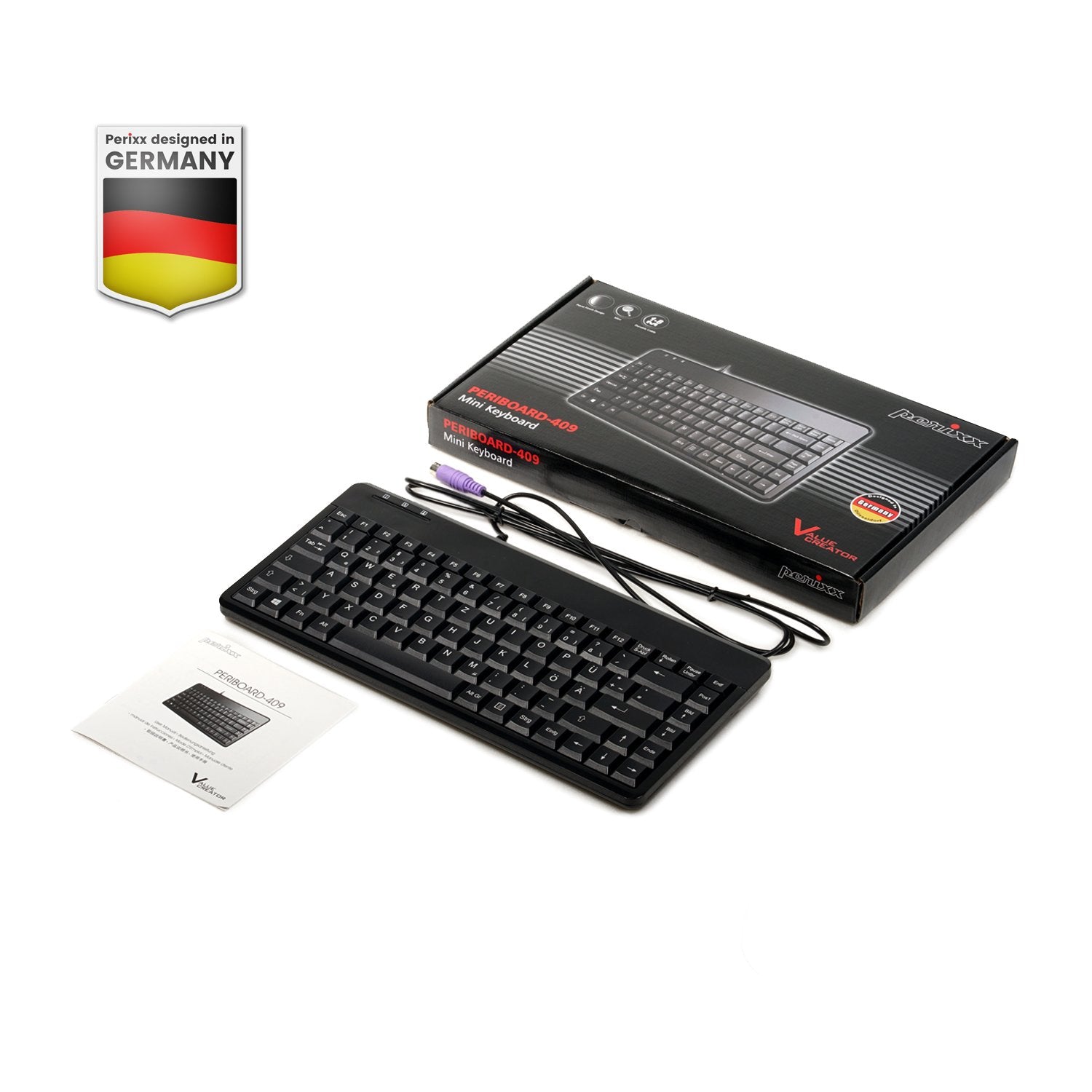 PERIBOARD-409 P - Mini PS/2 Keyboard – Perixx USA