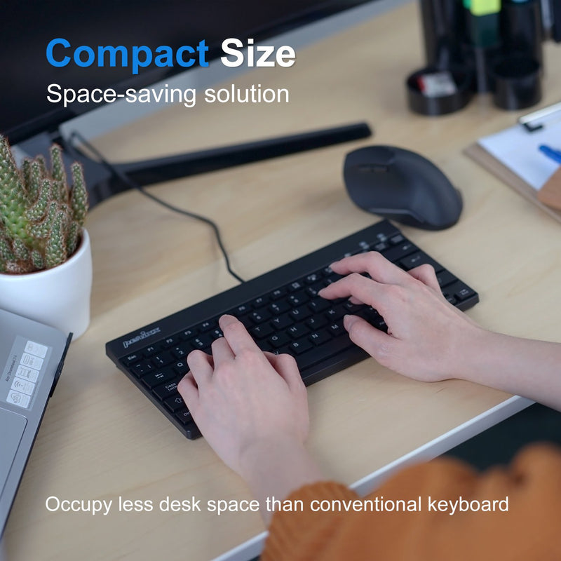 PERIBOARD-426 - Wired Mini Keyboard 70% Quiet keys in compact size is space-saving.