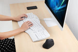 PERIBOARD-512 W - White Wired Ergonomic Keyboard 100% on your desk