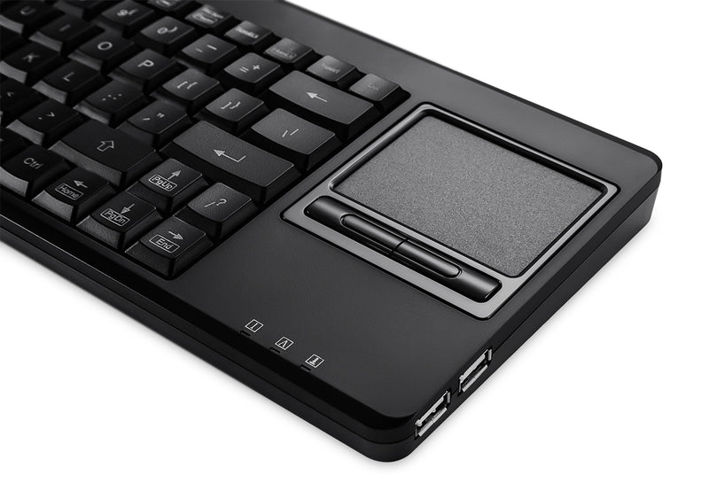 PERIBOARD-515 H PLUS - Wired Touchpad Keyboard 75% extra USB ports. Built-in touchpad on the right side of the keyboard instead of numpad.