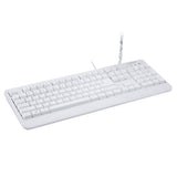 PERIBOARD-517 W - Wired White Waterproof and Dustproof Keyboard