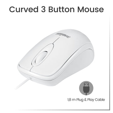 Perixx Mouse E Tastiera Senza Fili PERIDUO-703W Bianco