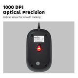 PERIMICE-201 P - Wired Mouse ONLY for PS/2 port with 1000 dpi