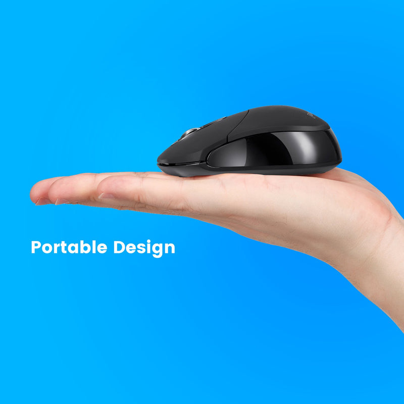 PERIMICE-802 B - Bluetooth Mini Mouse 1000 DPI. Portable mini design.