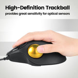 PERIPRO-303 GGO - Glossy Gold 34mm Trackball provides great sensitivity for optical sensors.