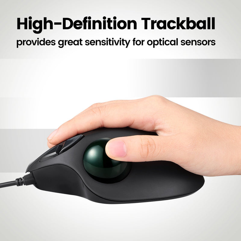 PERIPRO-303 GLG- Glossy Green 34mm Trackball provides great sensitivity for optical sensors.