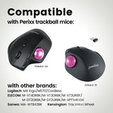 PERIPRO-303 PK- Glossy Pink 34mm Trackball. Wide compatibility with products from Perixx and also other brands.