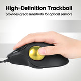 PERIPRO-303 GYL - Glossy Yellow 34mm Trackball provides great sensitivity for optical sensors.