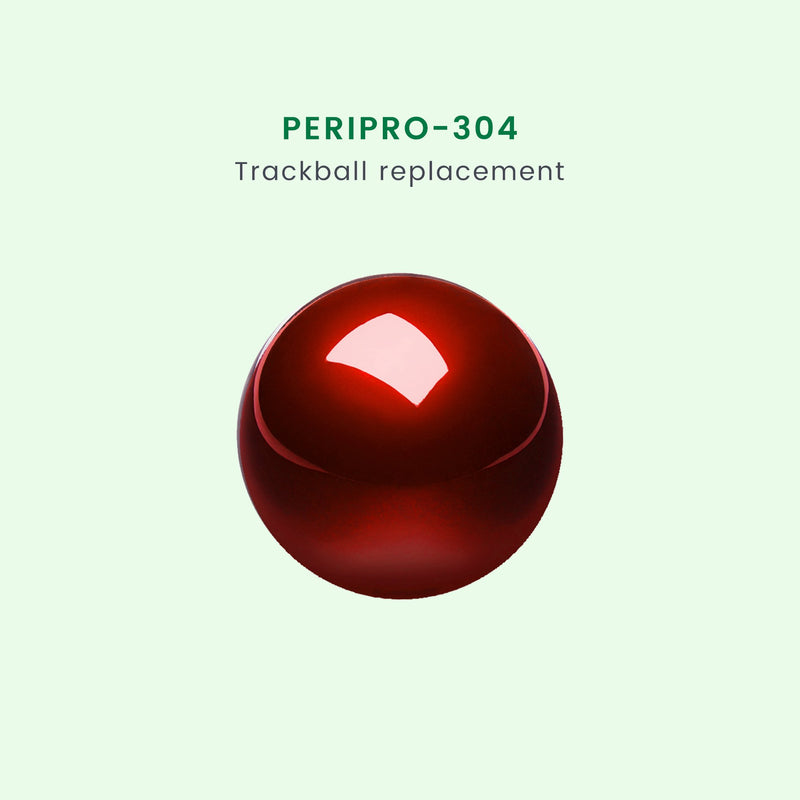 PERIPRO-304 GLR- Glossy Red 55 mm Trackball Replacement