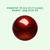 PERIPRO-304 GLR- Glossy Red 55 mm Trackball with 120g (0.25lb) weight.
