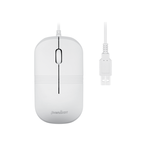 PERIMICE-503 W - Wired White Waterproof Mouse