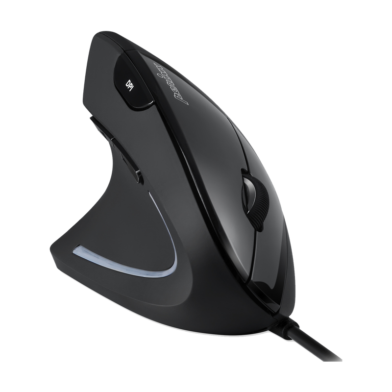 PERIMICE-513 L - Wired Left-Handed Ergonomic Vertical Mouse