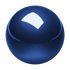 PERIPRO-303 GB - Glossy Blue 34mm Trackball