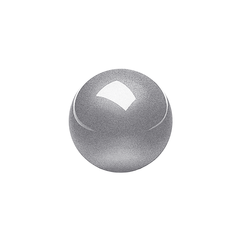 PERIPRO-303 GSL - Glossy Silver 34mm Trackball